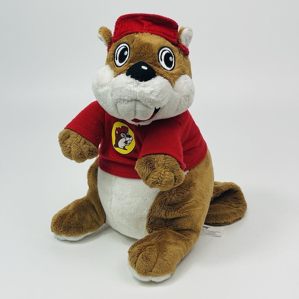 Buc-ees Bucee Beaver Plush 11" Bucky Red Shirt Bucees Jaag 2021 Has Paper Tag